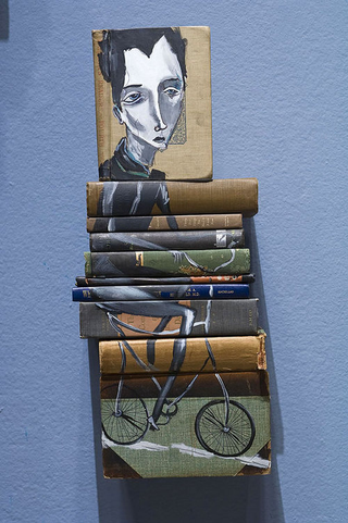 Illustration for article titled The Medium Is the Message In Sculptures Made of Books